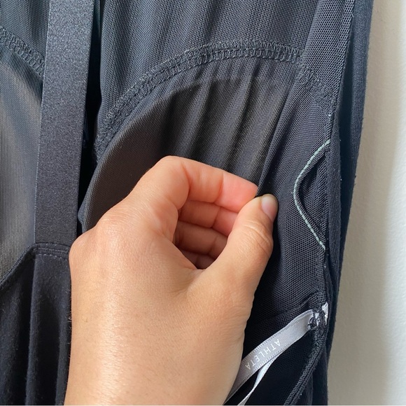 Athleta Black Halter Backless Dress Silk Blend Maxi Dress Size Small - Picture 10 of 13